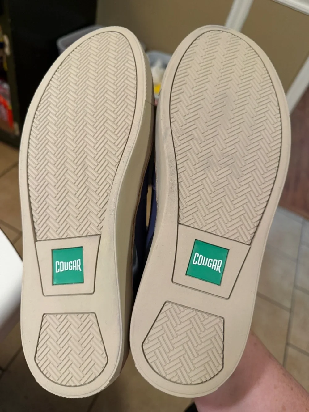 Cougar Women’s Slip-On Casual Waterproof Sneakers Leather Memory Foam